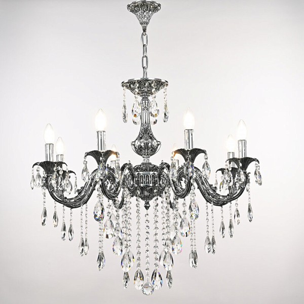 Подвесная люстра Bohemia Ivele Crystal AL7901 никель арт. AL79101/8/250 B NB
