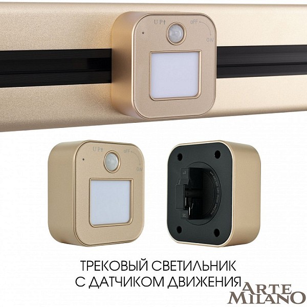 Накладной светильник Arte Milano Am-track-sockets золото арт. 380022TLS/LWS Gold