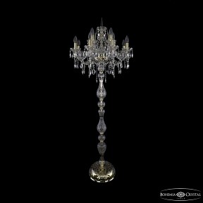 Торшер Bohemia Ivele Crystal 1415 золото арт. 1415T1/8+4/200-165 G