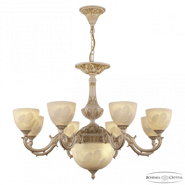 Подвесная люстра Bohemia Ivele Crystal AL7801 белый арт. AL78101P/8/250 WMG P1 U Angel
