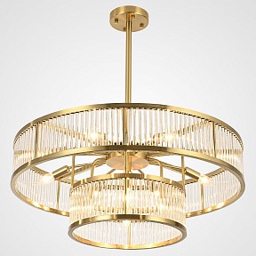 Люстра на штанге Imperiumloft RH Marais Round Chandelier D80 латунь арт. 40,2668