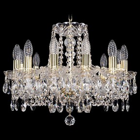 Подвесная люстра Bohemia Ivele Crystal 1402 золото арт. 1402/12/160/G