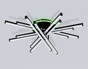 Люстра на штанге Ambrella Light COMFORT черный арт. FL6276
