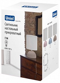 Настольная лампа декоративная Uniel UML-B302 коричневый арт. UL-00010753