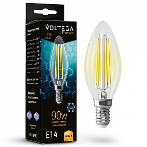 Лампа светодиодная Voltega Candle 9W Graphene  арт. 7219
