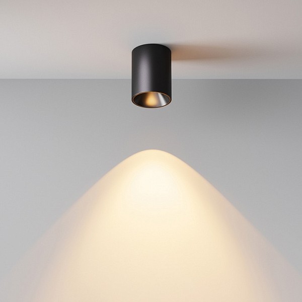 Накладной светильник Maytoni Alfa LED черный арт. C064CL-8W2.7K-RD-B
