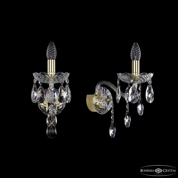 Бра Bohemia Ivele Crystal 1415 золото арт. 1415B/1/165/XL G