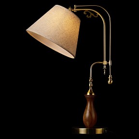 Настольная лампа декоративная Loft it Elaine бронза арт. 10569T Dark wood