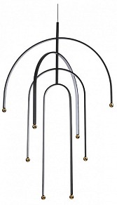 Подвесная люстра Odeon Light Memfi черный арт. 6633/95L