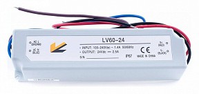 Блок питания SWG LV белый арт. LV-60-24