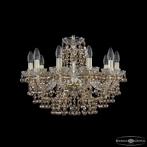 Подвесная люстра Bohemia Ivele Crystal 1409 золото арт. 1409/10/195 G R721