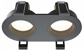 Встраиваемый светильник Maytoni Technical Share черный арт. DL126-02-GU10-B