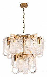 Подвесная люстра Indigo Brina коричневый арт. 12027/12P Brass