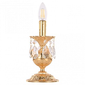 Настольная лампа декоративная Bohemia Ivele Crystal AL77 золото арт. AL77500L/1-23 G