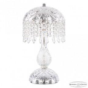 Настольная лампа декоративная Bohemia Ivele Crystal 1478 никель арт. 14781L1/22 Ni Drops