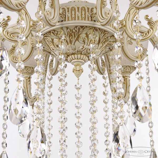 Подвесная люстра Bohemia Ivele Crystal AL7901 белый арт. AL79101/8/250 B WMG P1 U Rose
