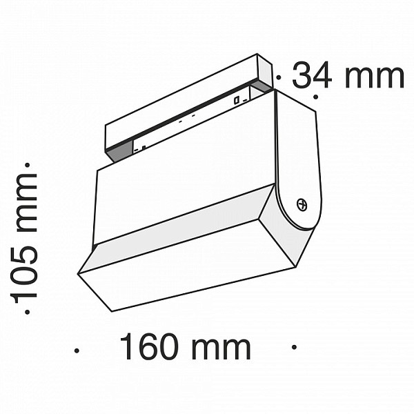 Накладной светильник Maytoni Track lamps черный арт. TR013-2-10W3K-B