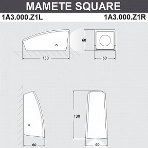 Накладной светильник Fumagalli Mamete белый арт. 1A3.000.000.WXZ1L