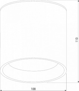 Накладной светильник Elektrostandard Light LED черный арт. 35132/H черный