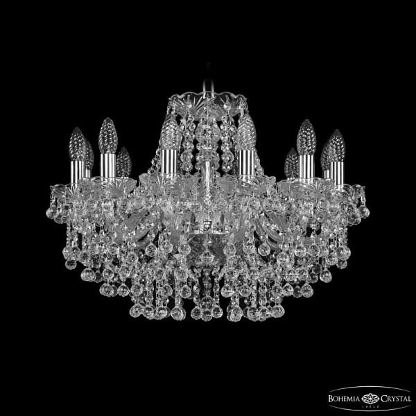 Подвесная люстра Bohemia Ivele Crystal 1409 никель арт. 1409/12/195 Ni