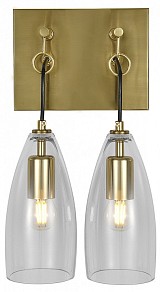 Бра Indigo Goccia черный арт. 11064/2W Clear