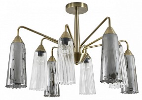 Люстра на штанге Indigo Campana коричневый арт. 13028/8R Brass