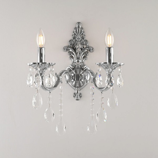Бра Bohemia Ivele Crystal AL7801 никель арт. AL7801B14/2/175 B Ni