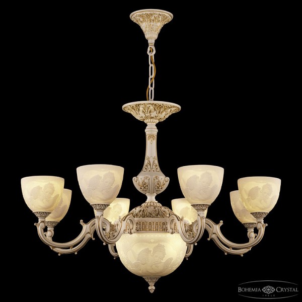 Подвесная люстра Bohemia Ivele Crystal AL7801 белый арт. AL78101P/8/250 WMG P1 U Angel