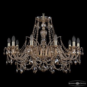 Подвесная люстра Bohemia Ivele Crystal 1411 золото арт. 1411/10/300 G M721