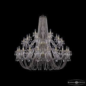 Подвесная люстра Bohemia Ivele Crystal 1402 золото арт. 1402/24+12+6/530/2d G