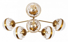 Потолочная люстра Arte Lamp Delacrua коричневый арт. A7770PL-6PB