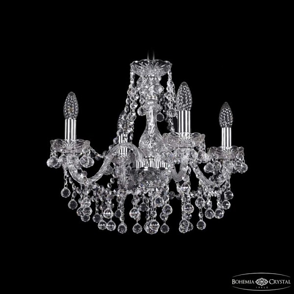 Подвесная люстра Bohemia Ivele Crystal 1409 никель арт. 1409/4/160 Ni