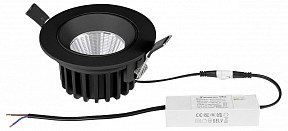 Встраиваемый светильник Lightstar Soffi IP65 черный арт. 212447IP65