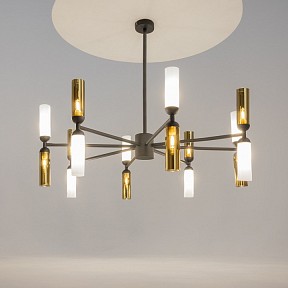 Люстра на штанге Maytoni Memory черный арт. MOD177PL-16G