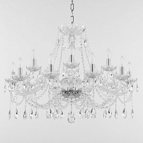 Подвесная люстра Bohemia Ivele Crystal 107 никель арт. 107/10+5/300 Ni