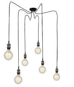 Подвесная люстра Loft it Spider бронза арт. LOFT1162A/6