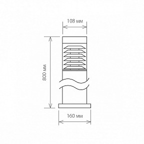 Наземный светильник Elektrostandard Techno серый арт. a035094