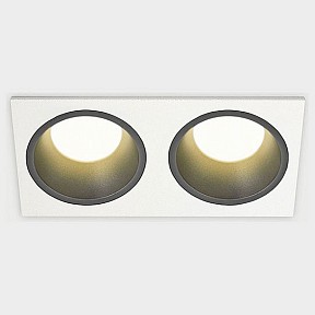 Встраиваемый светильник Italline IT08-8013 белый арт. IT08-8013 black 3000K 2 шт + IT08-8015 white