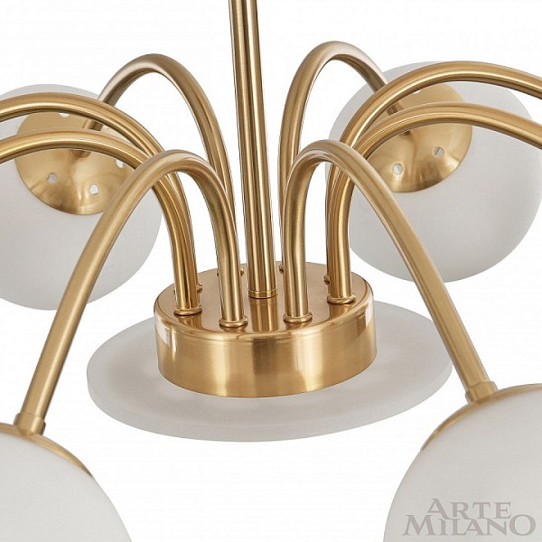 Люстра на штанге Arte Milano Neapolis-71069 золото арт. 271069/8 GD