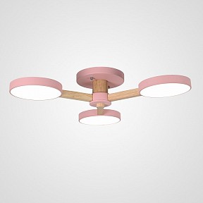 Люстра на штанге Imperiumloft TURNA Pink дерево арт. TURNA01