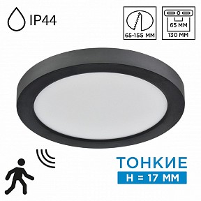 Накладной светильник Sonex Mitra LED черный арт. 7788/12L