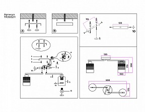 Накладной светильник Ambrella Light TR черный арт. TR303211
