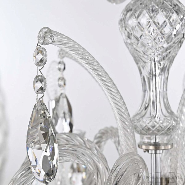 Подвесная люстра Bohemia Ivele Crystal 118 никель арт. 118/8/240 Ni