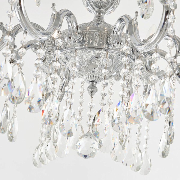 Подвесная люстра Bohemia Ivele Crystal AL7801 никель арт. AL78101/8/250 A NW