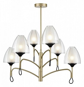 Люстра на штанге Vele Luce Oro черный арт. VL5654P16
