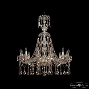 Подвесная люстра Bohemia Ivele Crystal 1413 золото арт. 1413/12/300/XL-91 G R721