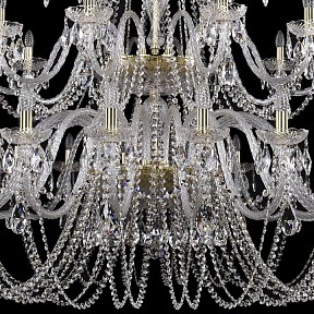 Подвесная люстра Bohemia Ivele Crystal 1402 золото арт. 1402/20+10+5/530/XL-206/3d/G