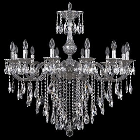 Подвесная люстра Bohemia Ivele Crystal AL7801 металл арт. AL78101/12/300 B CG