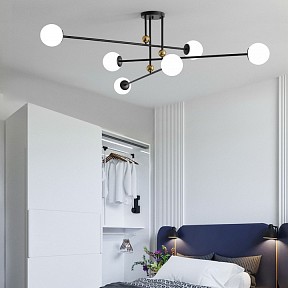 Люстра на штанге Inodesign Jesi черный арт. INO_40.1395