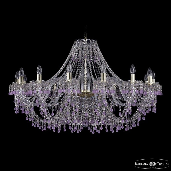 Подвесная люстра Bohemia Ivele Crystal 1410 золото арт. 1410/16/400 G V7010